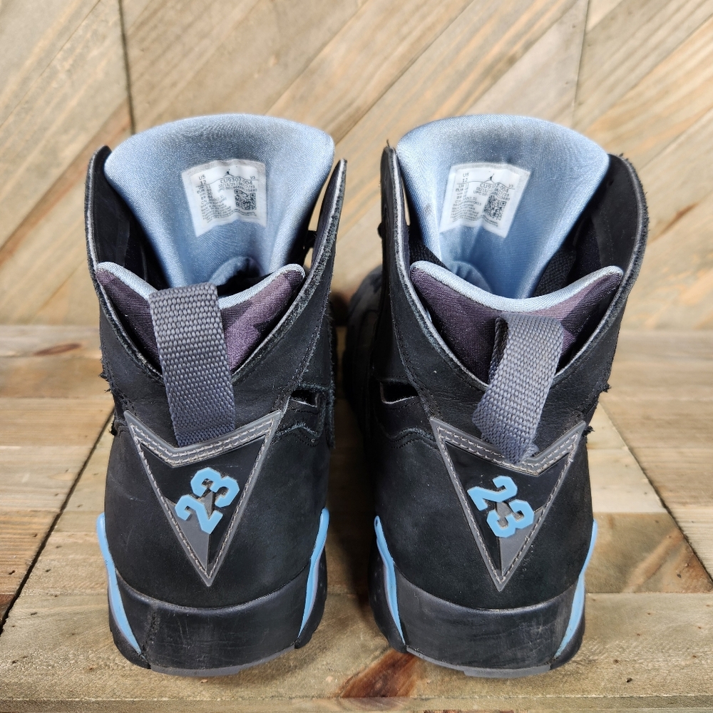 Nike Air Jordan 7 Retro Chambray Mens Athletic Sneakers Size 12 Black CU9307-004 - Picture 5 of 9